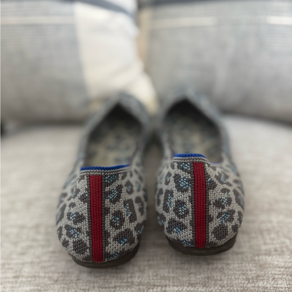 Rothy’s Size 8 Flats – Blue Gray Leopard Print – Rare Retired Style - Picture 6 of 6